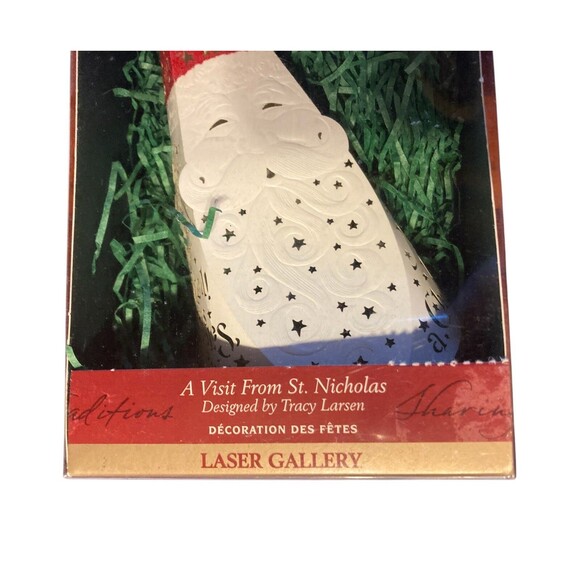 Hallmark Ornament St. Nicholas Laser Gallery Paper Keepsake 1999 w/Box NEW - Picture 3 of 5